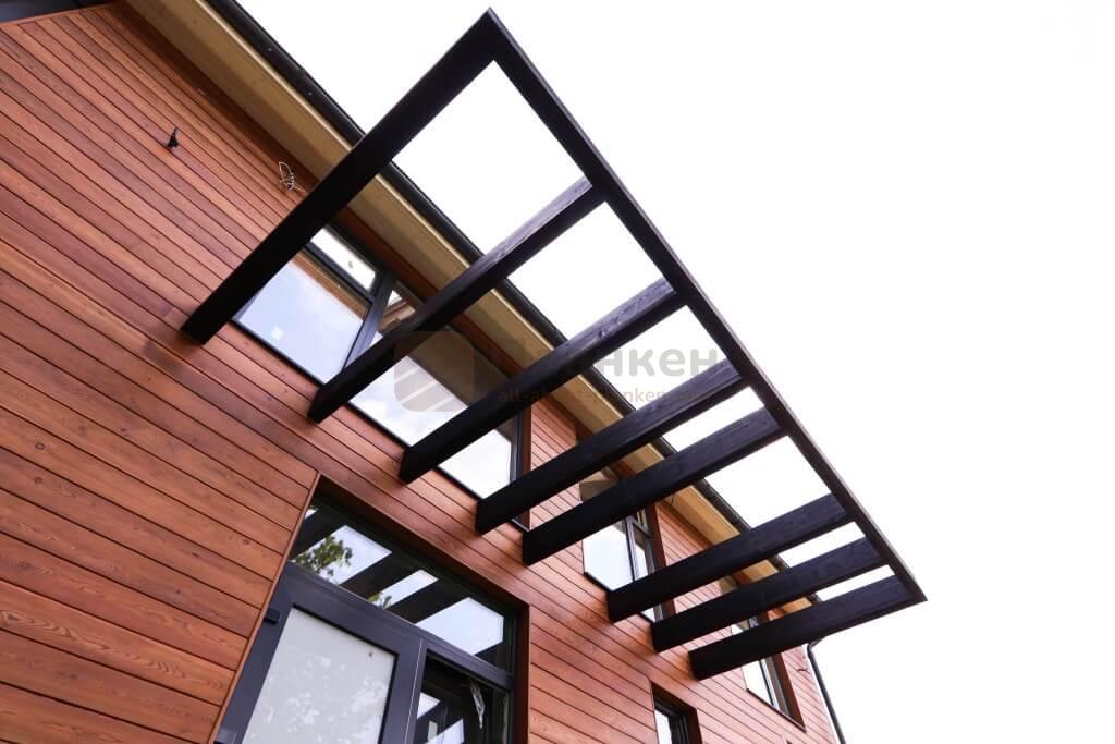 Доска планкен для облицовки фасада дома