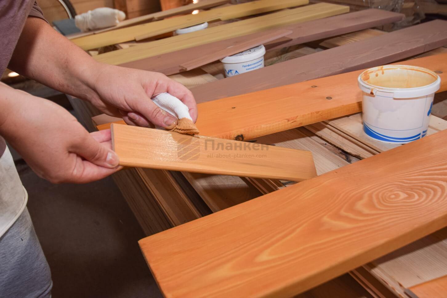 обработка планкена для покраски