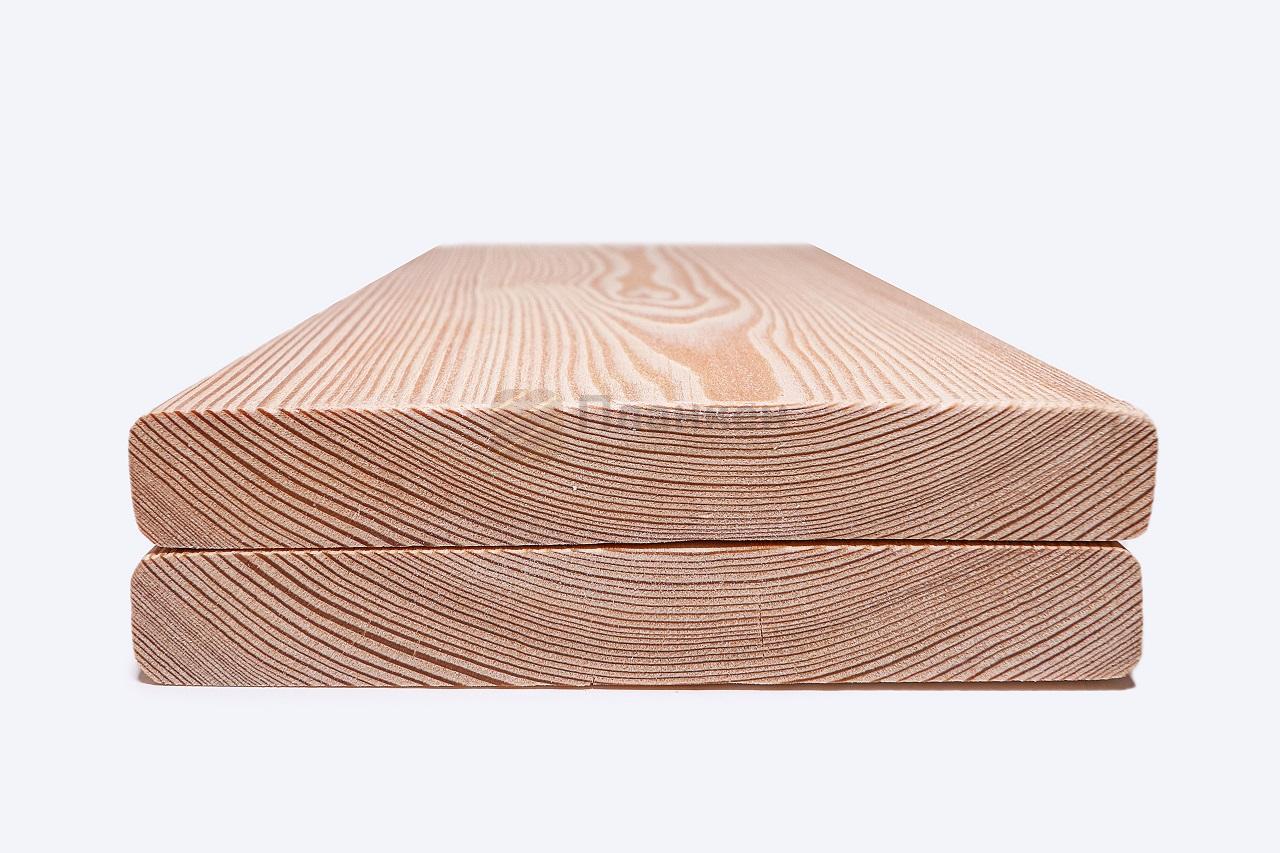 брашированный прямой планкен из лиственницы АВ