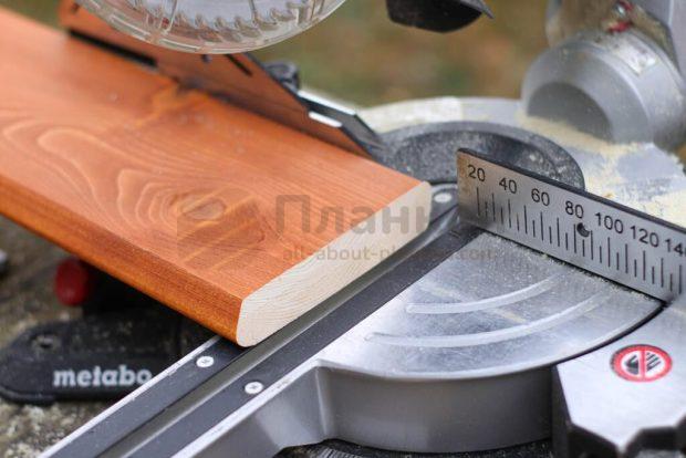 Торцовка материала перед монтажом