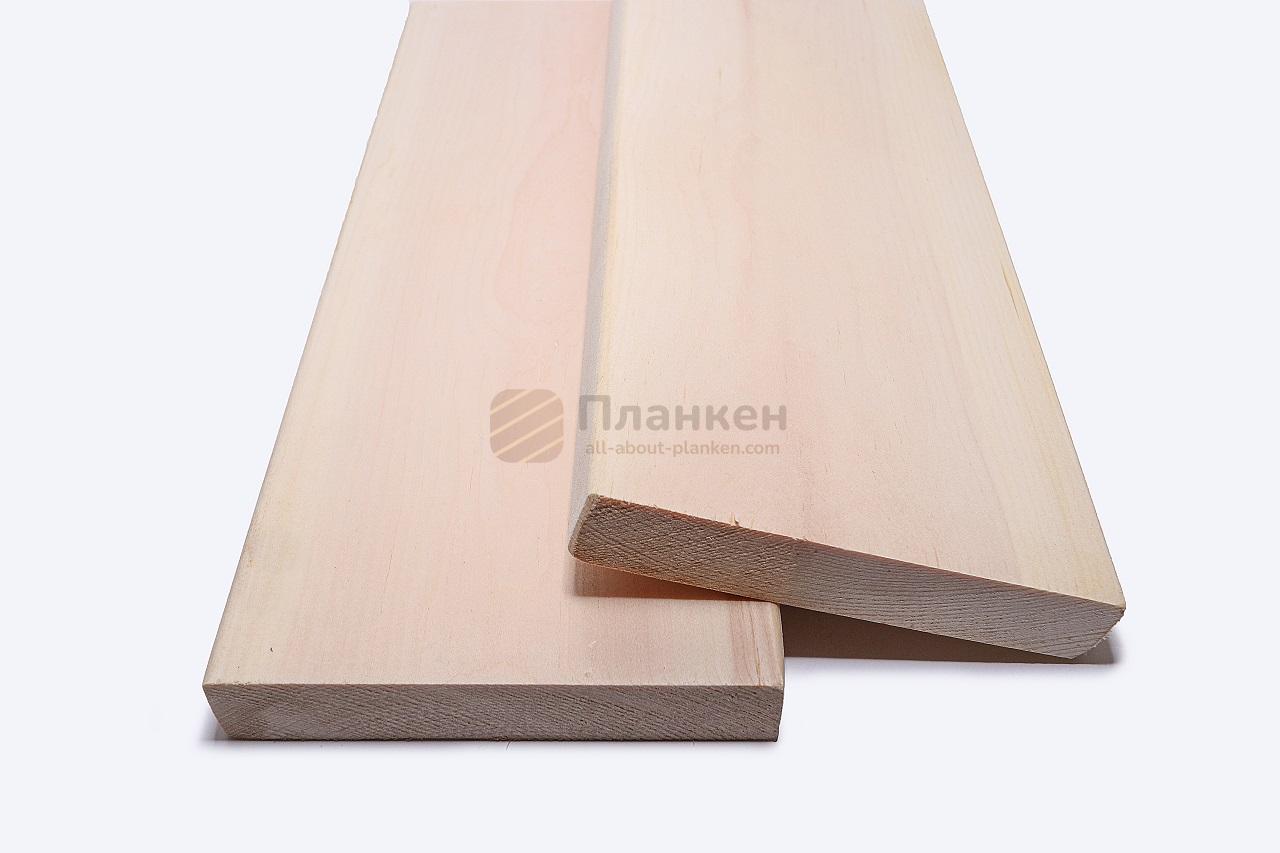 прямой планкен из кедра сорт АВ