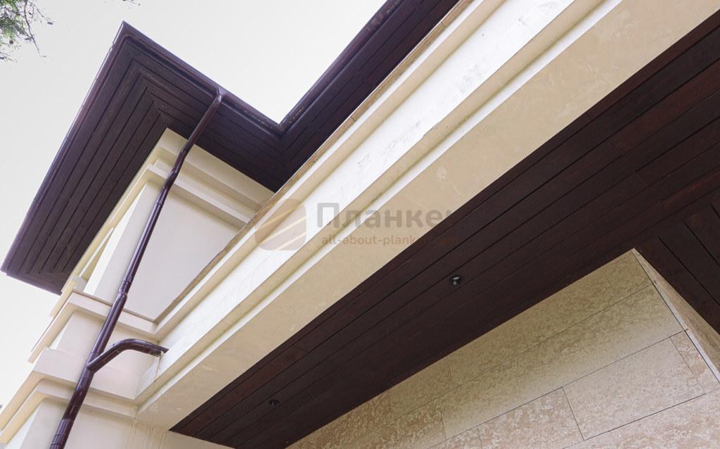 Наружная обшивка прямым планкеном из лиственницы Прима