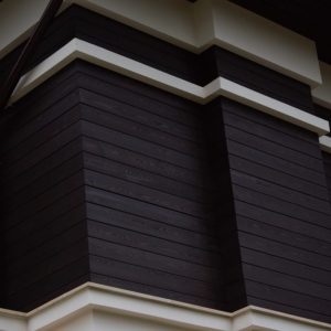 фасад частного дома из планкена