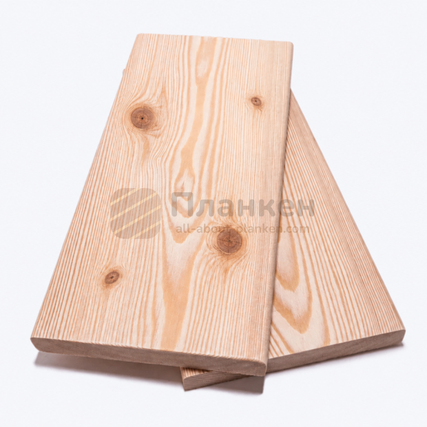 Брашированный планкен из лиственницы прямой ВС 140x20x4000