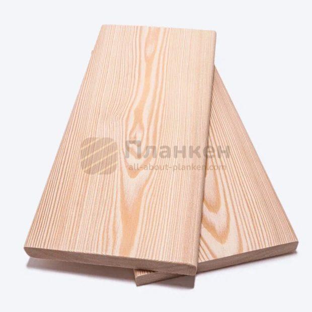 Брашированный планкен из лиственницы прямой Экстра 140x20x4000