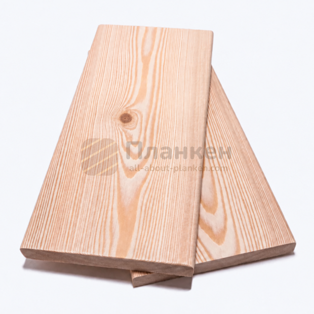 Брашированный планкен из лиственницы прямой Прима 140x20x4000