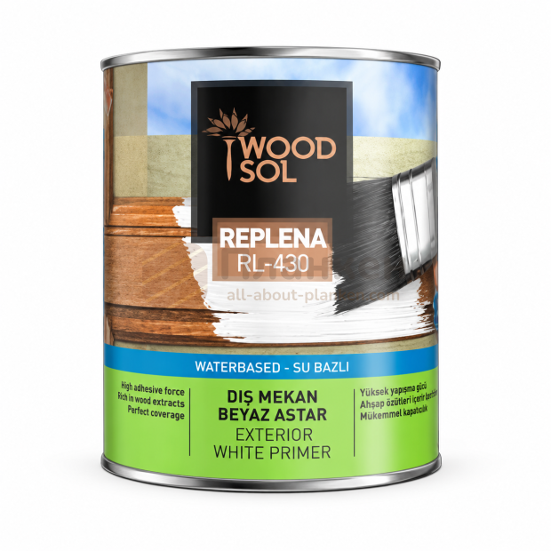WOODSOL REPLENA RL - 430 белый грунт для планкена