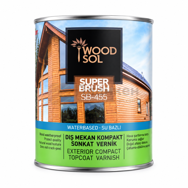 WOODSOL SUPERBRUSH SB - 455 лессирующий финишный лак для планкена