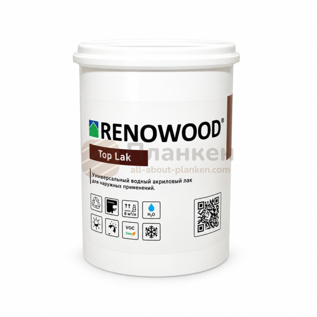 Грунтовочный антисептик Renowood ECOBASE для планкена
