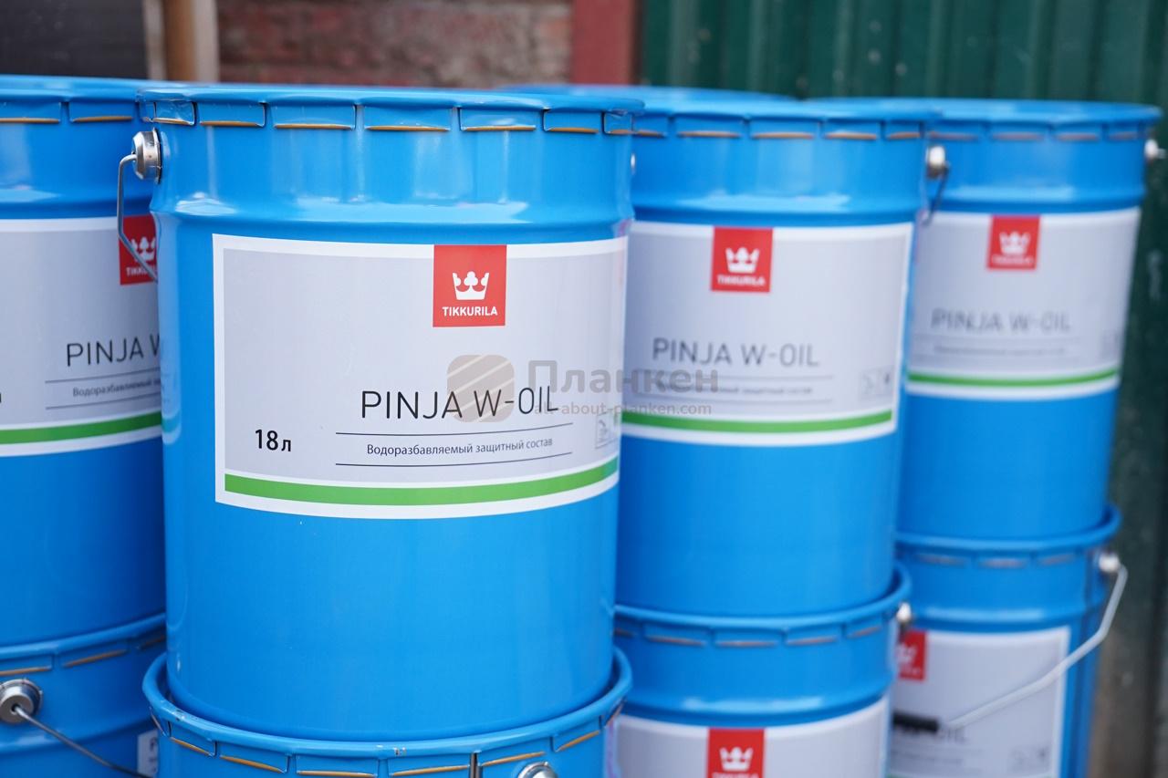 Гидромасло Tikkurila PINJA W-OIL для планкена