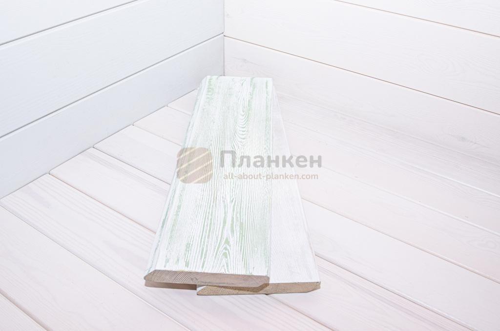 Винтажный планкен из лиственницы зеленый оттенок
