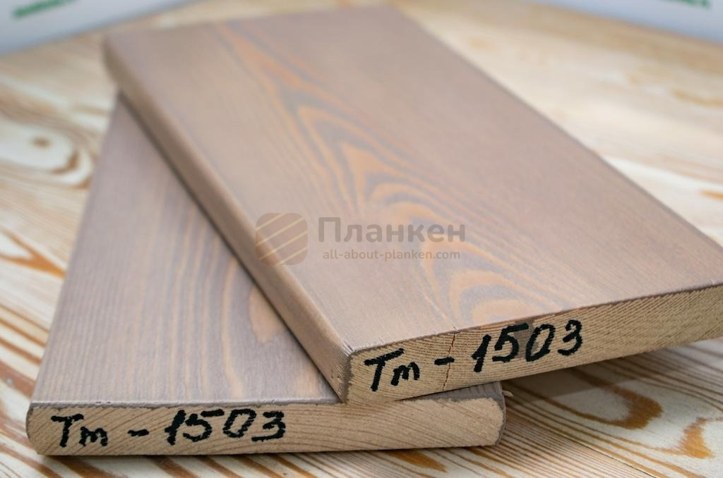 Крашеный планкен TM-1503 лаком Teknos