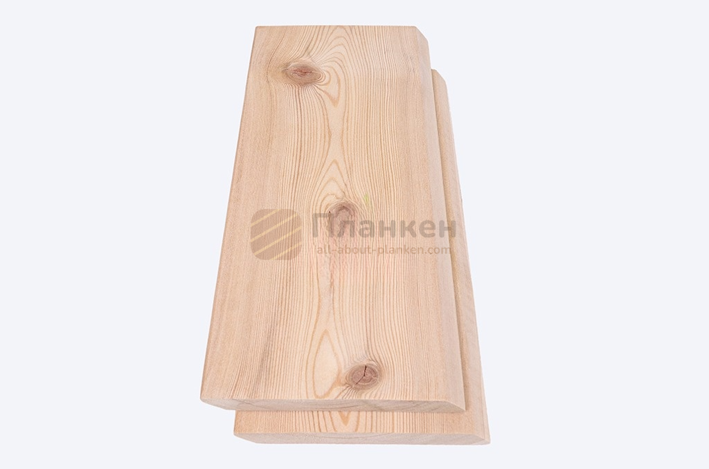 Cкошенный планкен из лиственницы сорт CD 190x20x4000