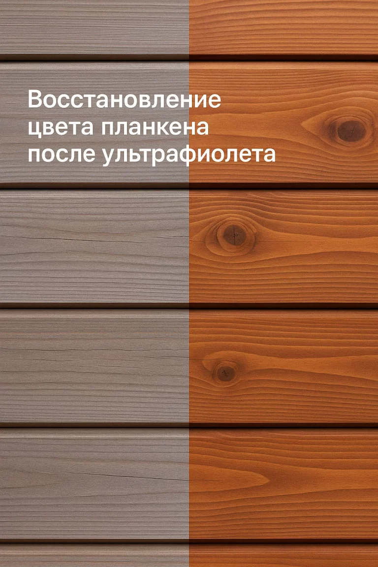 Восстановление цвета планкена после ультрафиолета